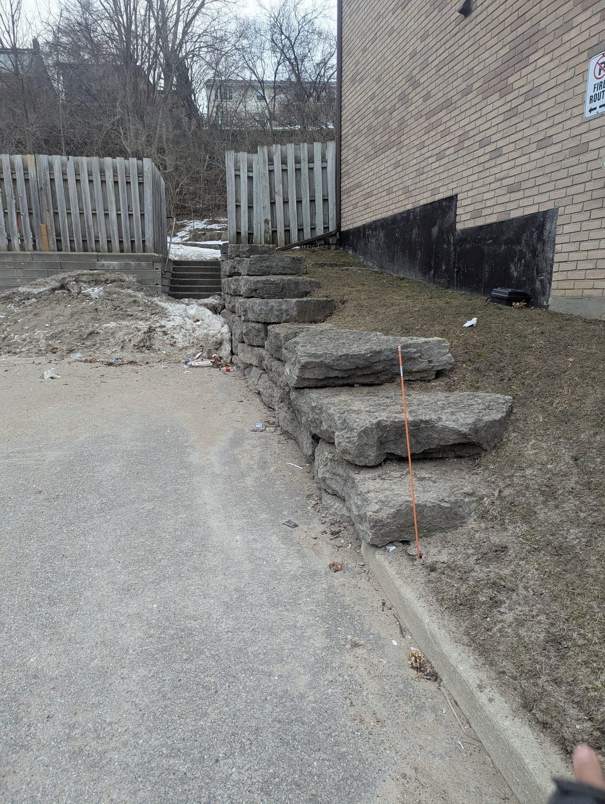 Retaining Wall Construction work by a 2026 Service Excellence Award winner